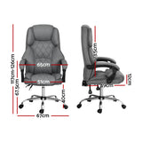 Artiss Executive Office Chair Recliner Grey