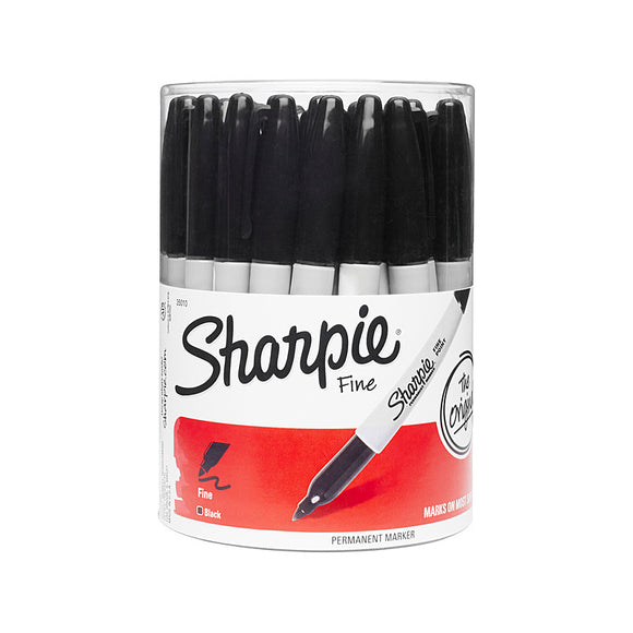 Sharpie Fine Blk Canister PK36