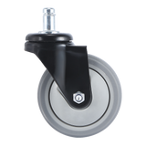 5x Office Chair Caster Wheels Set Heavy Duty & Safe for All Floors w/Universal Fit