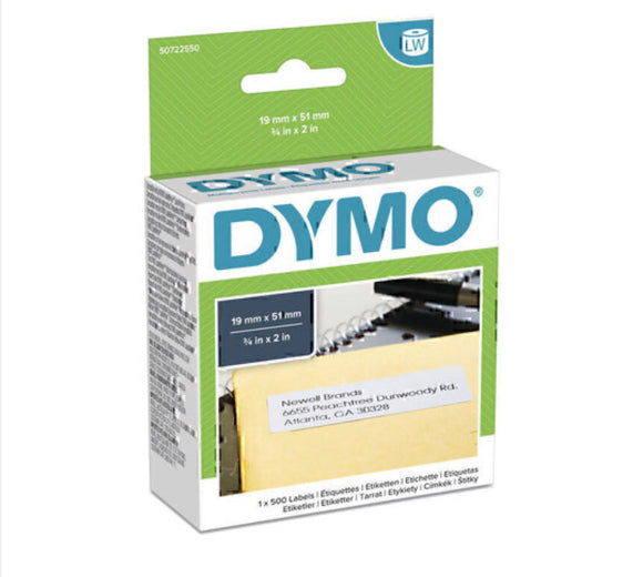 Dymo LW 19mm x 51mm White