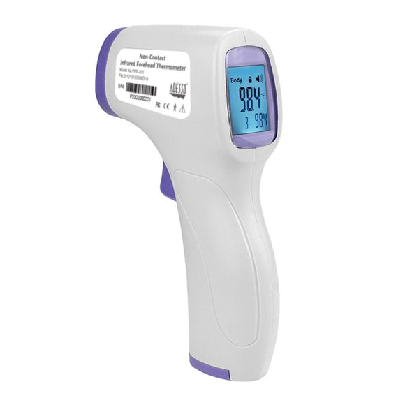 Adesso PPE-200 is a Non-contact infrared forehead thermometer that offer one second body temperature monitoring at the touch of a button. Comes in 2 Modes, Body mode and surface temperature mode. 