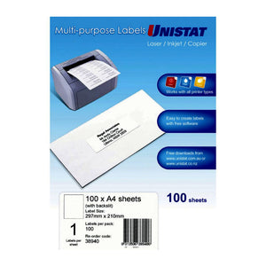 Unistat LIP Label 24Up 70X36mm Bx100