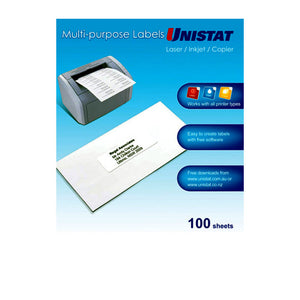 Unistat LIP Label 105X74mm 8Up Bx100