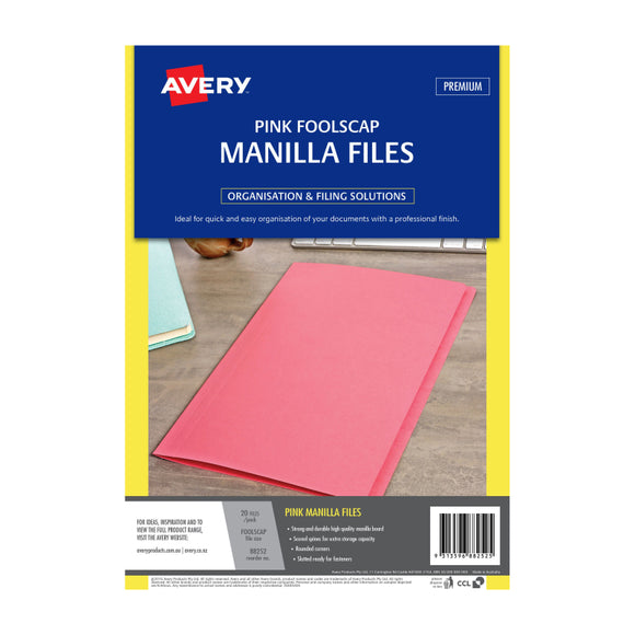 AV Manilla Folder Pink FC Pk20