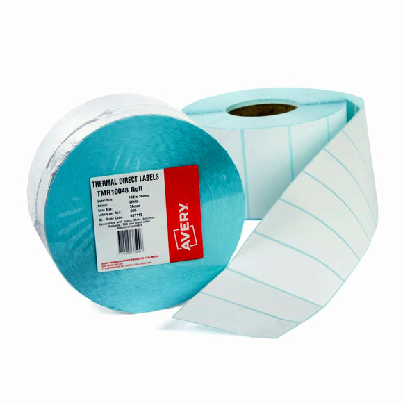 Avery Labels Thermal 102x36mm Roll500