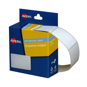 Avery Label Disp White Rectangle 35x49mm Roll220