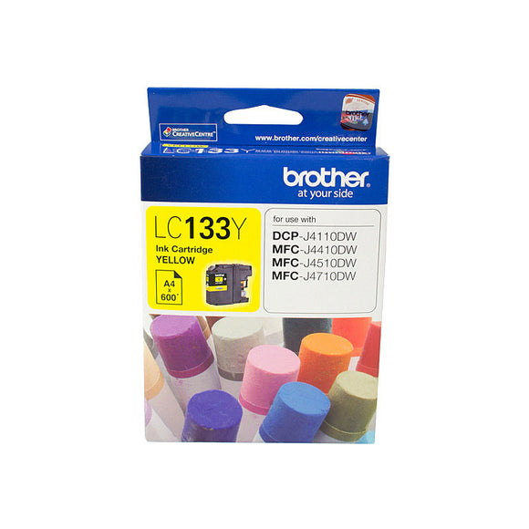 Brother LC-133 Yellow Ink Cartridge - up to 600 pages