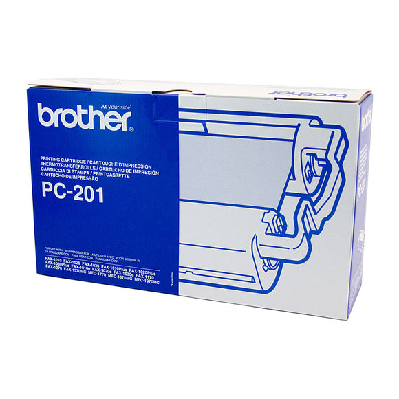 Brother PC-201 Print Cartridge + 1 roll - 450 pages 