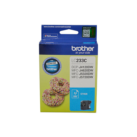 Brother LC-233 Cyan Ink Cartridge - up to 550 pages