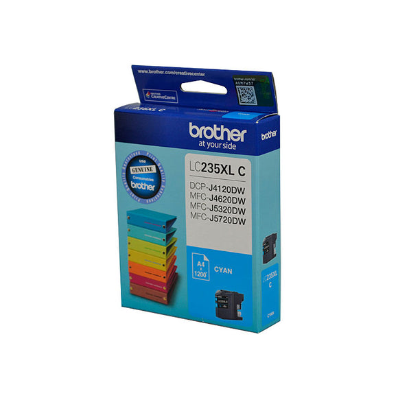 Brother LC-235XL Cyan Ink Cartridge - 1,200 pages