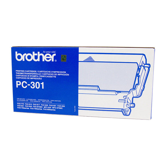 Brother PC-301 Print Cartridge + 1 roll