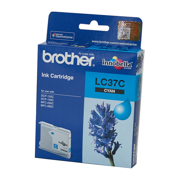 Brother LC-37C Cyan Ink Cartridge - 300 pages