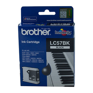 Brother LC-57BK Black Ink Cartridge - up to 500 pages