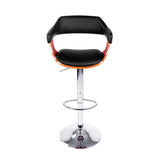 Artiss Wooden Bar Stool - Black and Wood