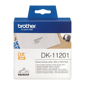 Brother DK11201 White Label - 29mm x 90mm - 400 per roll