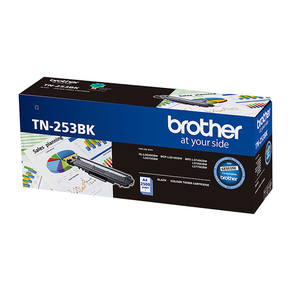 Brother TN253 Black Toner Cartridge - 2,500 pages