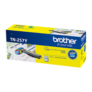 Brother TN257 Yellow Toner Cartridge - 2,300 pages