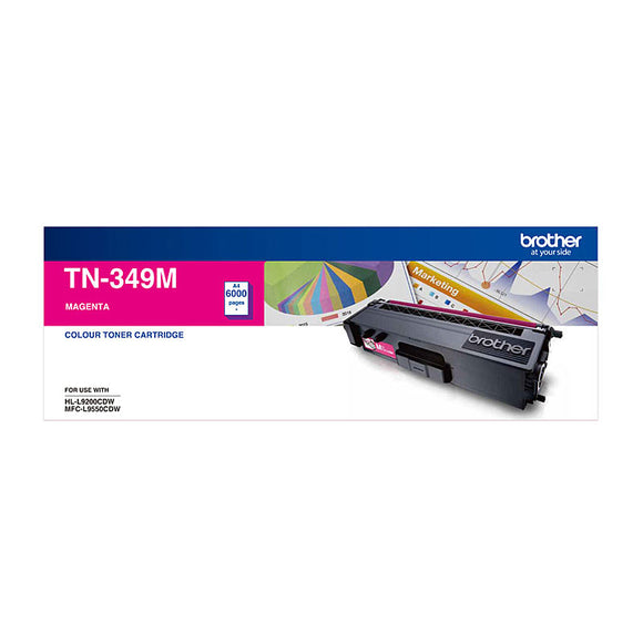 Brother TN-349 Magenta Toner Cartrisge - 6,000 pages