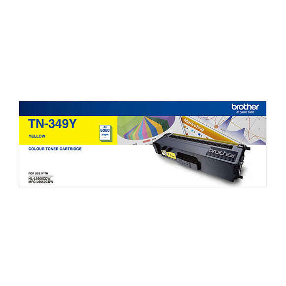 Brother TN-349 Yellow Toner Cartridge - 6,000 pages