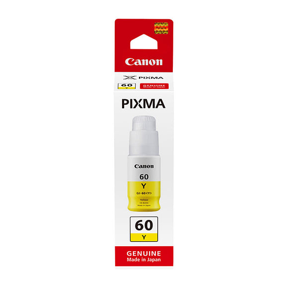 Canon GI60 Yellow Ink Bottle - 7,700 pages