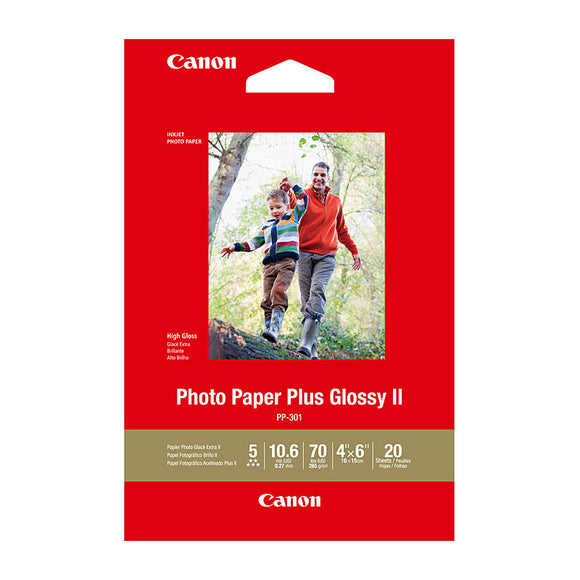 Canon 4x6 Glossy Photo Paper - 20 Sheets - 265gsm