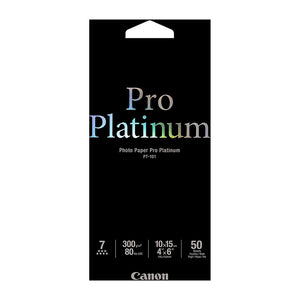 Canon Photo Paper Pro Platinum  6" x 4"  50 Sheets - 300gsm