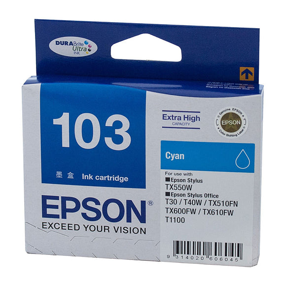 Epson T1052 (73N) Cyan Ink Cartridge - 310 pages
