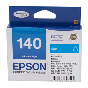Epson T1402 (140) H/Y Cyan Ink Cartridge - 755 pages