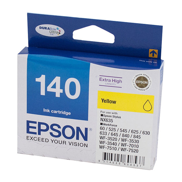 Epson T1404 (140) H/Y Yellow Ink Cartridge - 755 pages