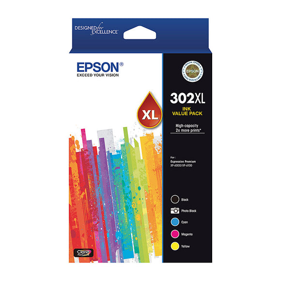 Epson 302 5 XL Ink Value Pack