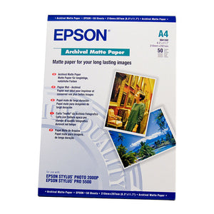 Epson SO41342 Archival Matte Paper A4 50 Sheets 192gsm