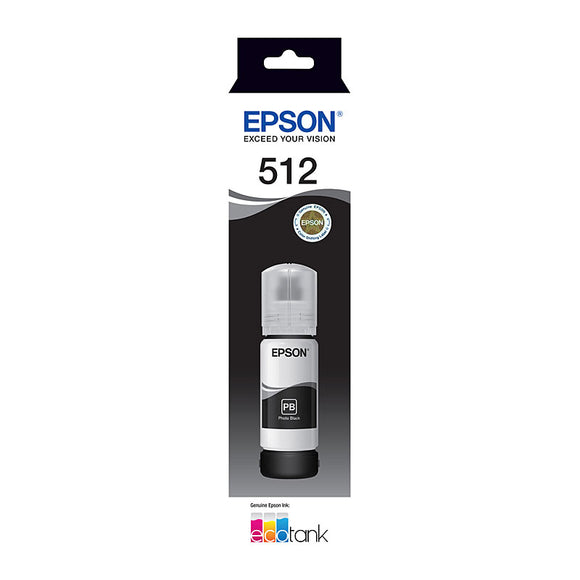 Epson T512 Ph Black Eco Tank Ink 