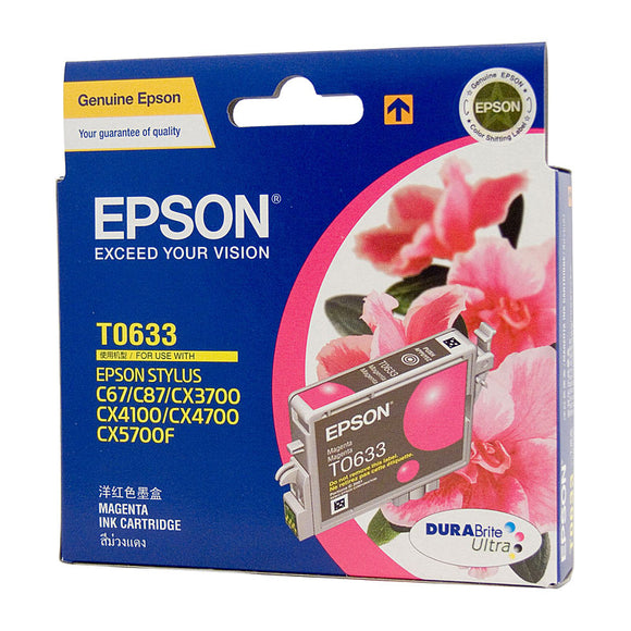 Epson T0633 Magenta Ink Cartridge - 380 pages - WSL
