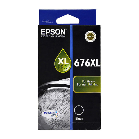 Epson 676XL Black Ink Cartridge - 2,400 pages