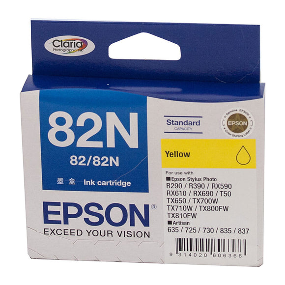 Epson T1124 (82N) Yellow Ink Cartridge (replaces T0824) - 510 pages