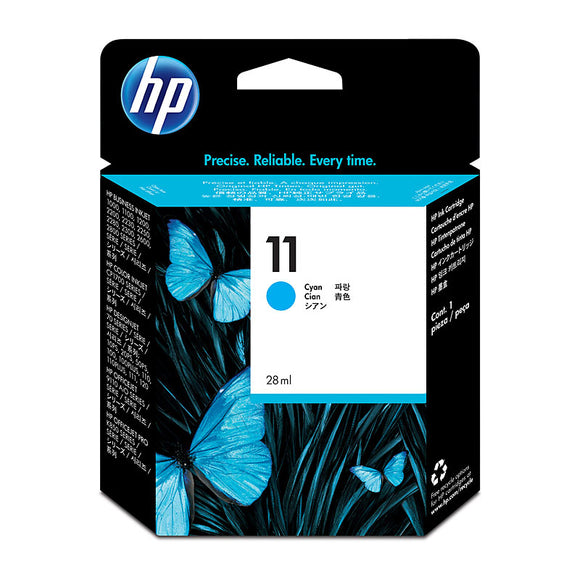 HP #11 Cyan Ink Cartridge (29ml) - 1,830 pages