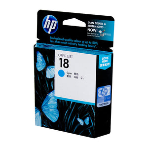 HP #18 Cyan Ink Cartridge  - 900 pages