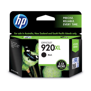 HP #920XL Black High Yield Ink Cartridge - 1,200 pages