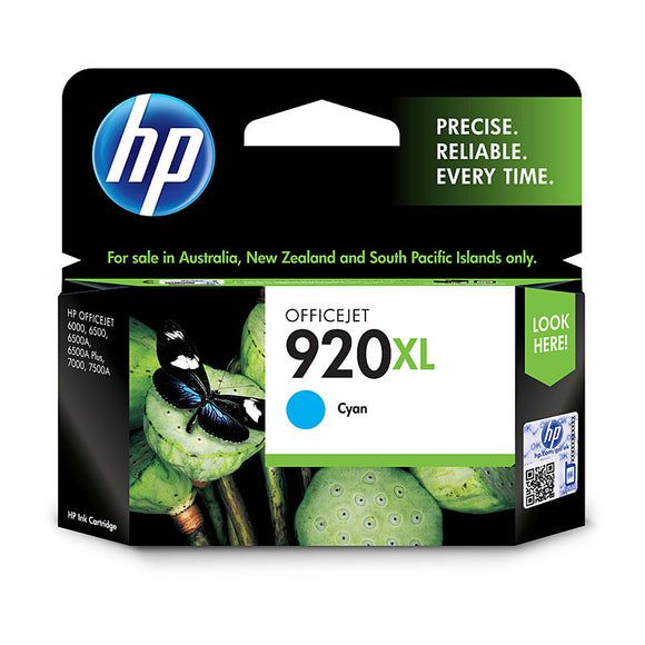 HP #920XL Cyan High Yield Ink Cartridge - 700 pages