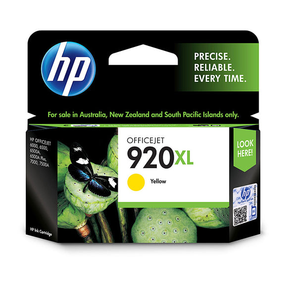 HP #920XL Yellow High Yield Ink Cartridge - 700 pages