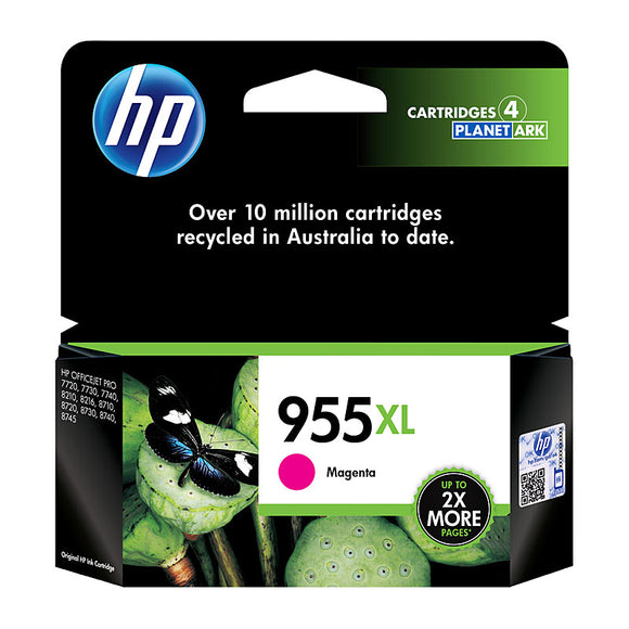 HP #955XL Magenta Ink Cartridge - 1,600 pages