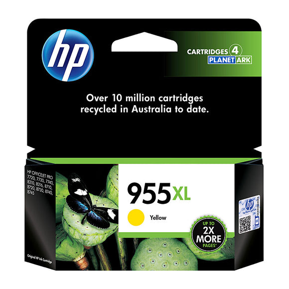 HP #955XL Yellow Ink Cartridge - 1,600 pages