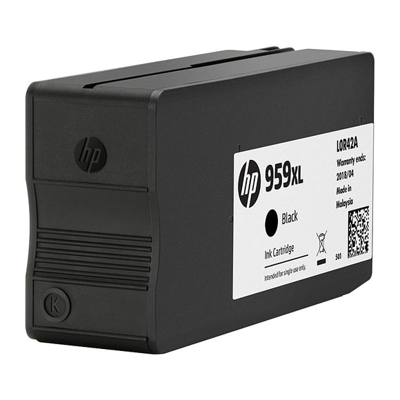 HP #959XL Black Ink Cartridge - 3,000 pages