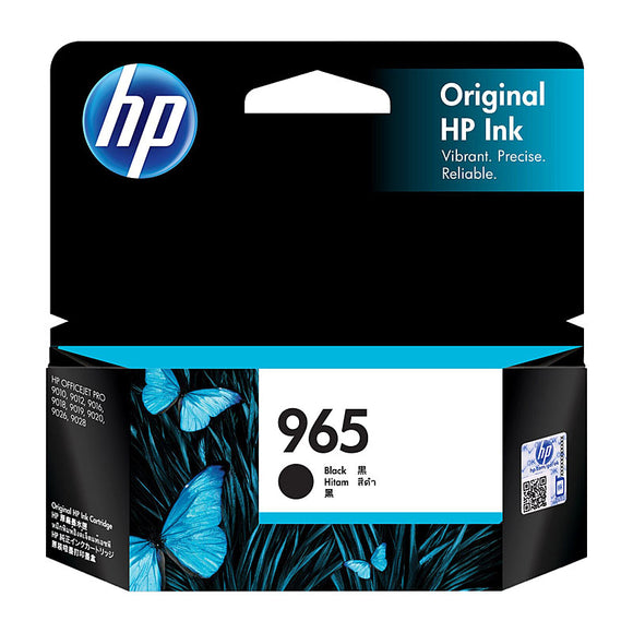 HP #965 Black Ink Cartridge - 1,000 pages
