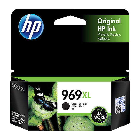 HP #969XL Black Ink Cartridge - 3,000 pages