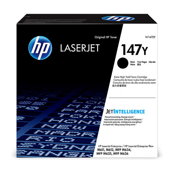 HP #147Y Black Toner W1470Y - 42,000 pages