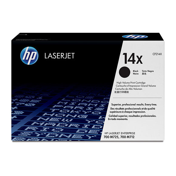 HP #14X High Yield Toner Cartridge - 17,500 pages 