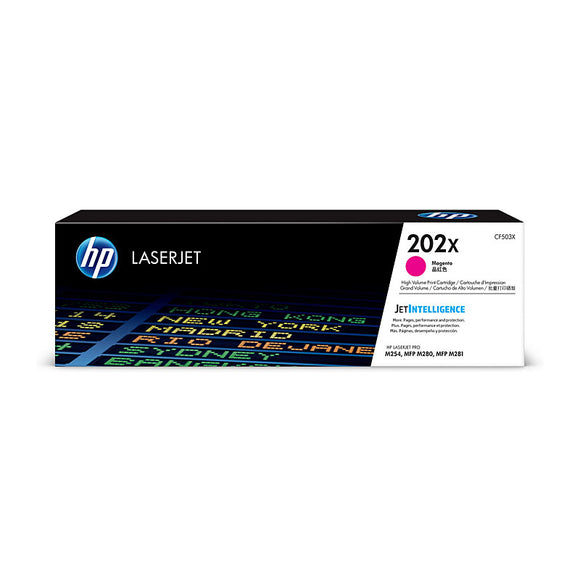 HP #202X Magenta Toner Cartridge CF503X - 2,500 pages