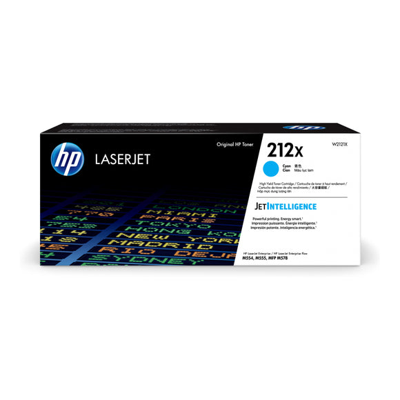 HP #212X Cyan Toner W2121X - 10,000 pages