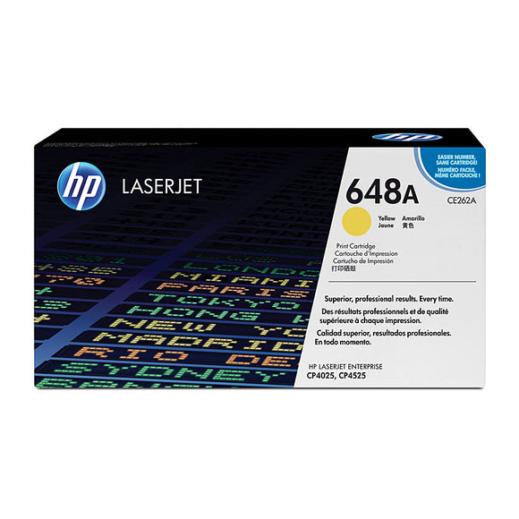 HP #648A Yellow Toner Cartridge - 11,000 pages 